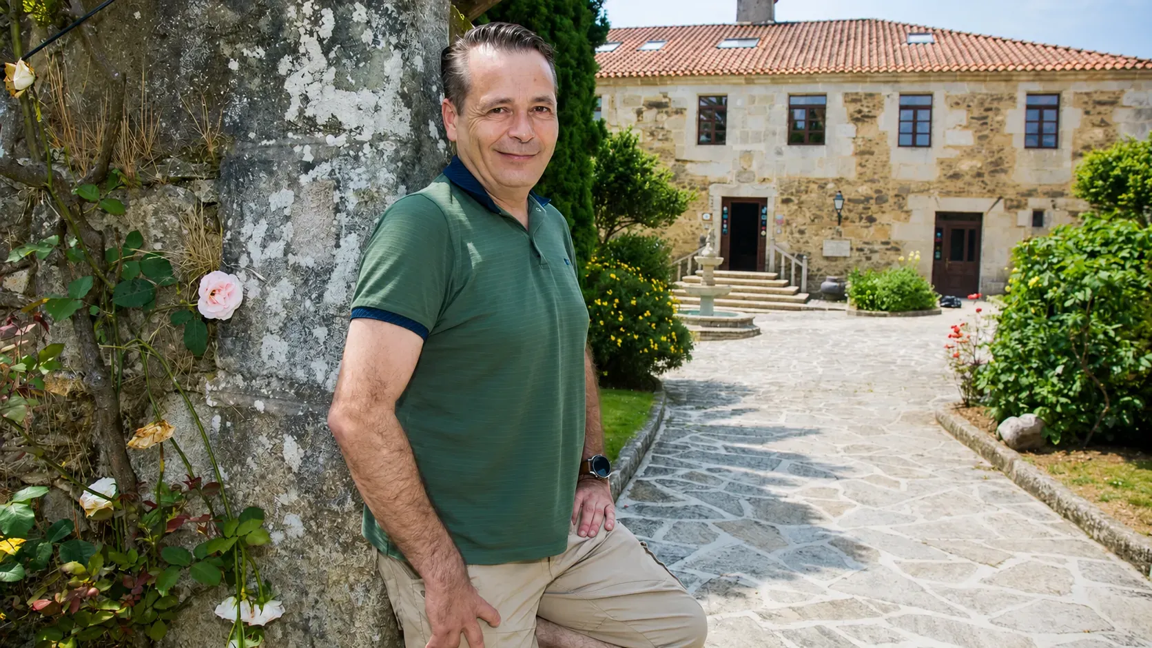 Carlos Taibo Pombo en el Pazo do Souto