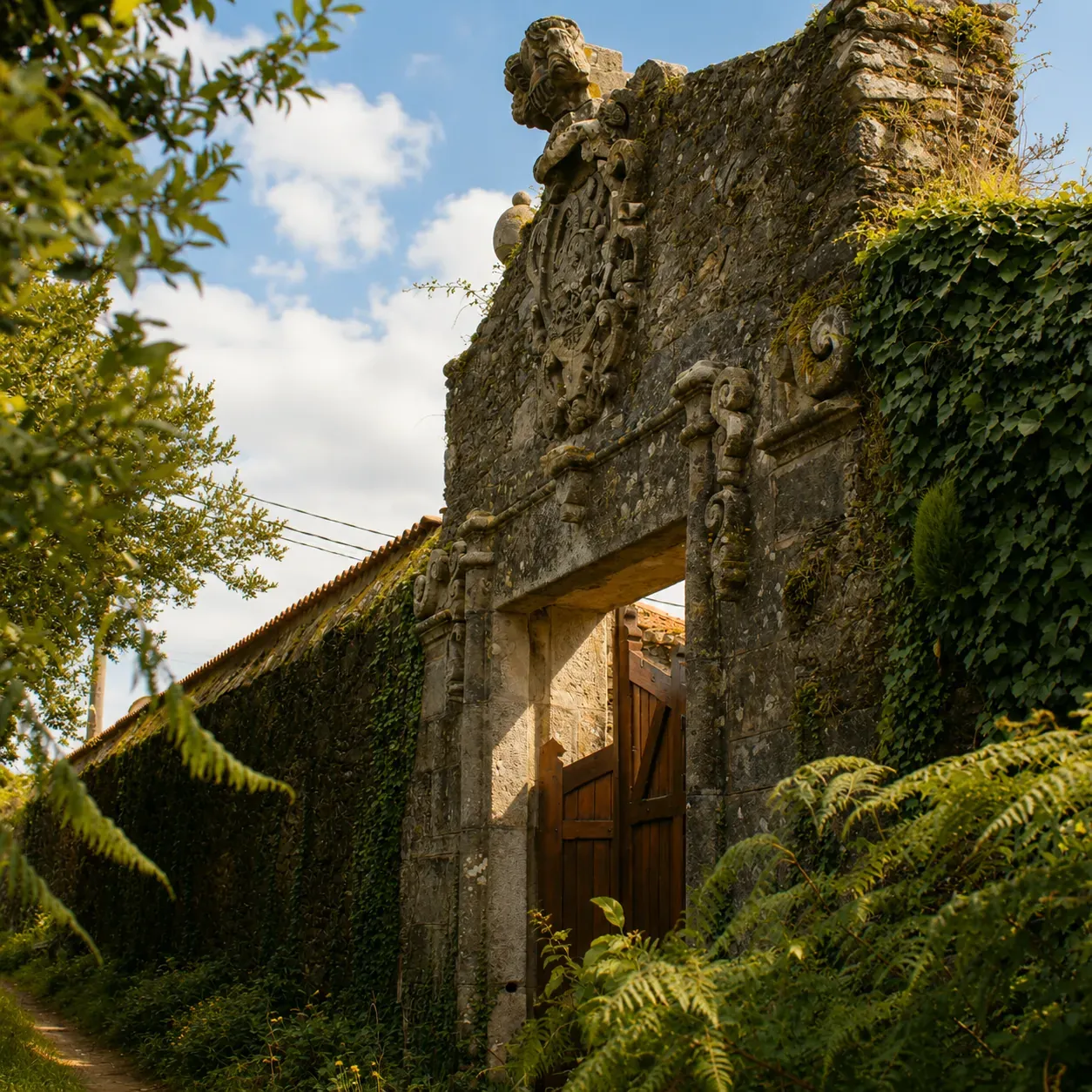 Entrada principal del Pazo do Souto
