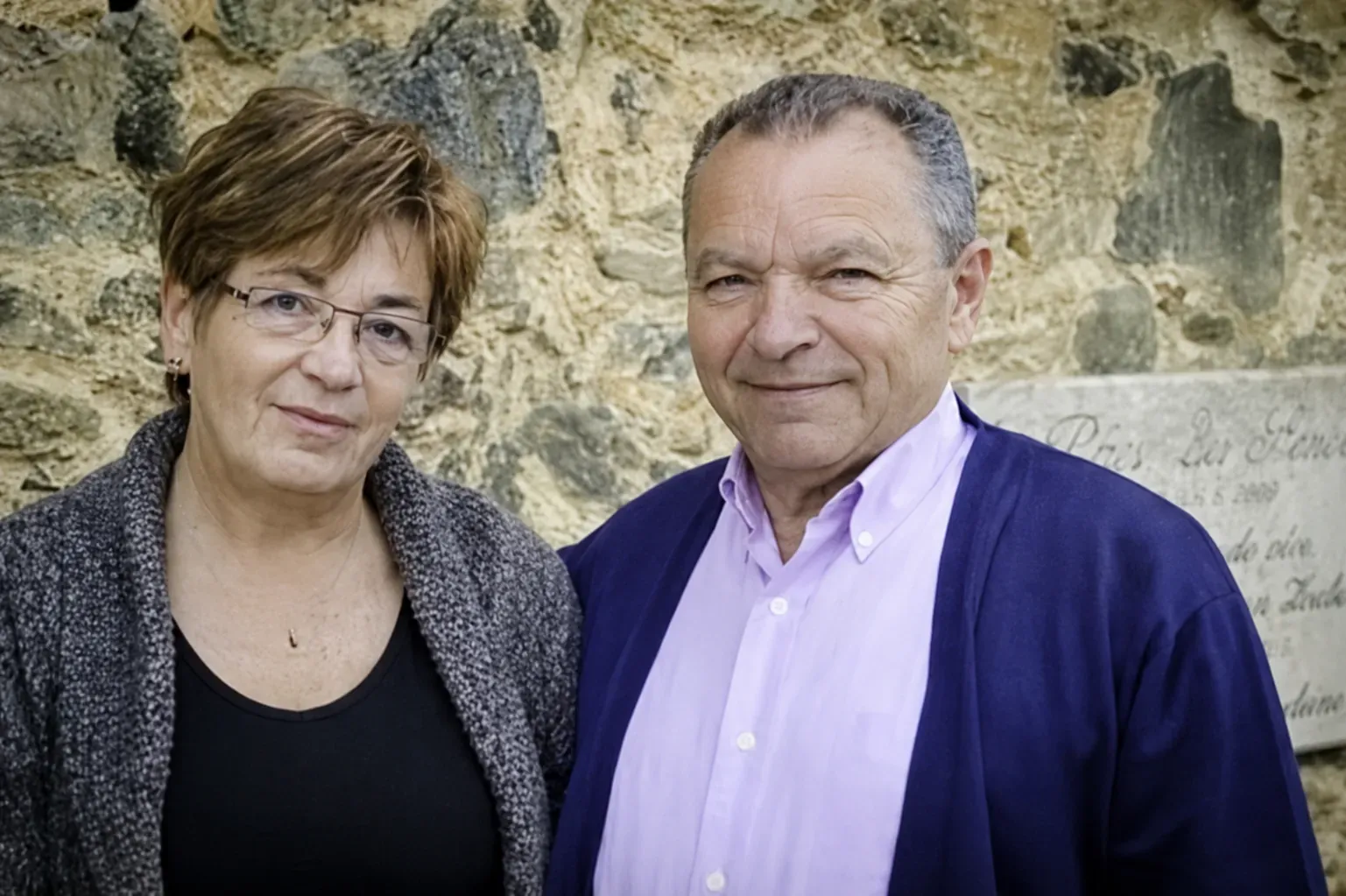 José Taibo Suárez y Herminia Pombo en el Pazo do Souto