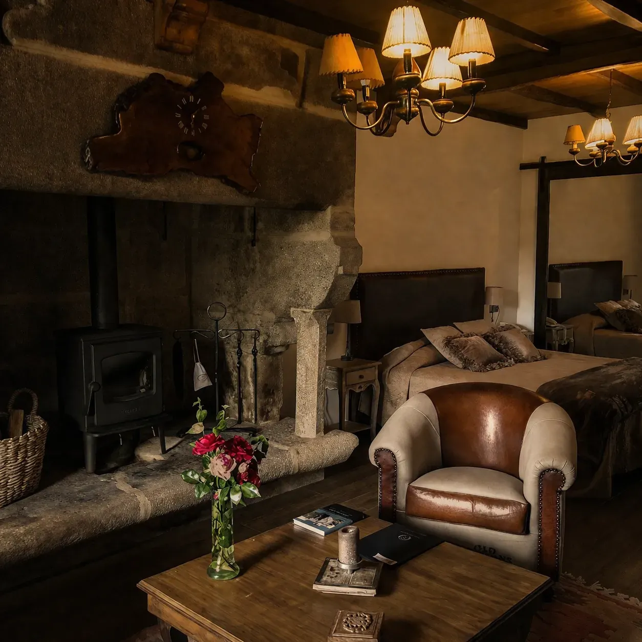 Habitación principal del Pazo do Souto