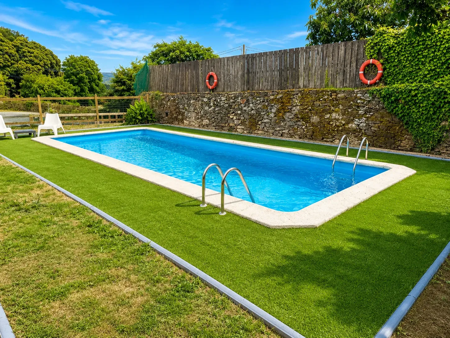 Piscina de adultos del Pazo do Souto