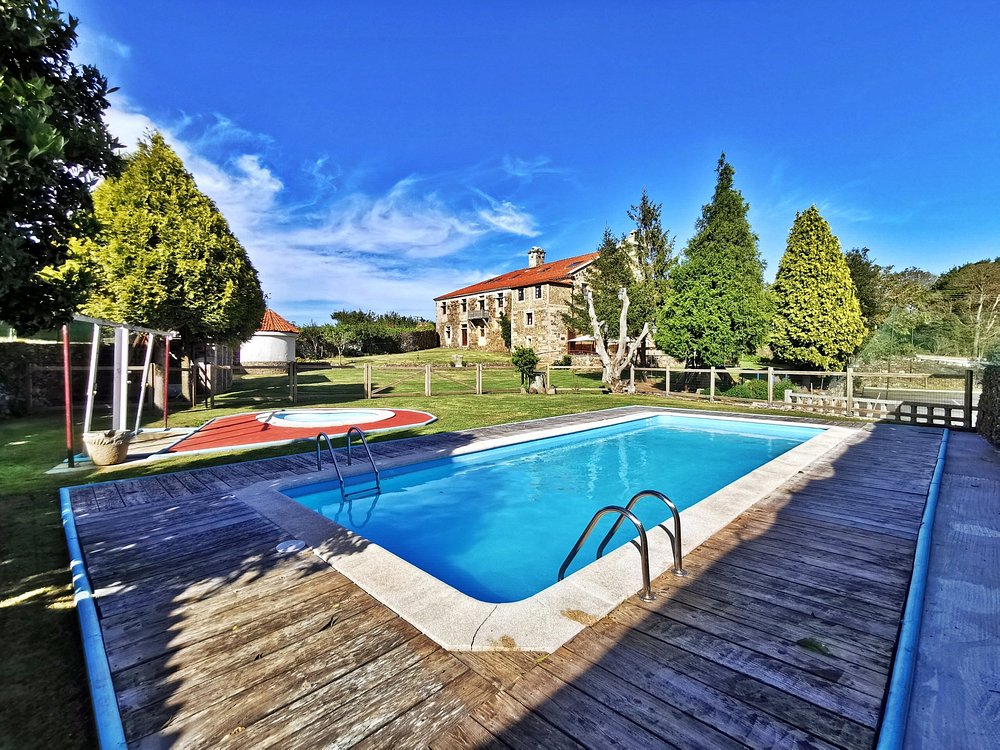 Área de piscinas del Pazo do Souto